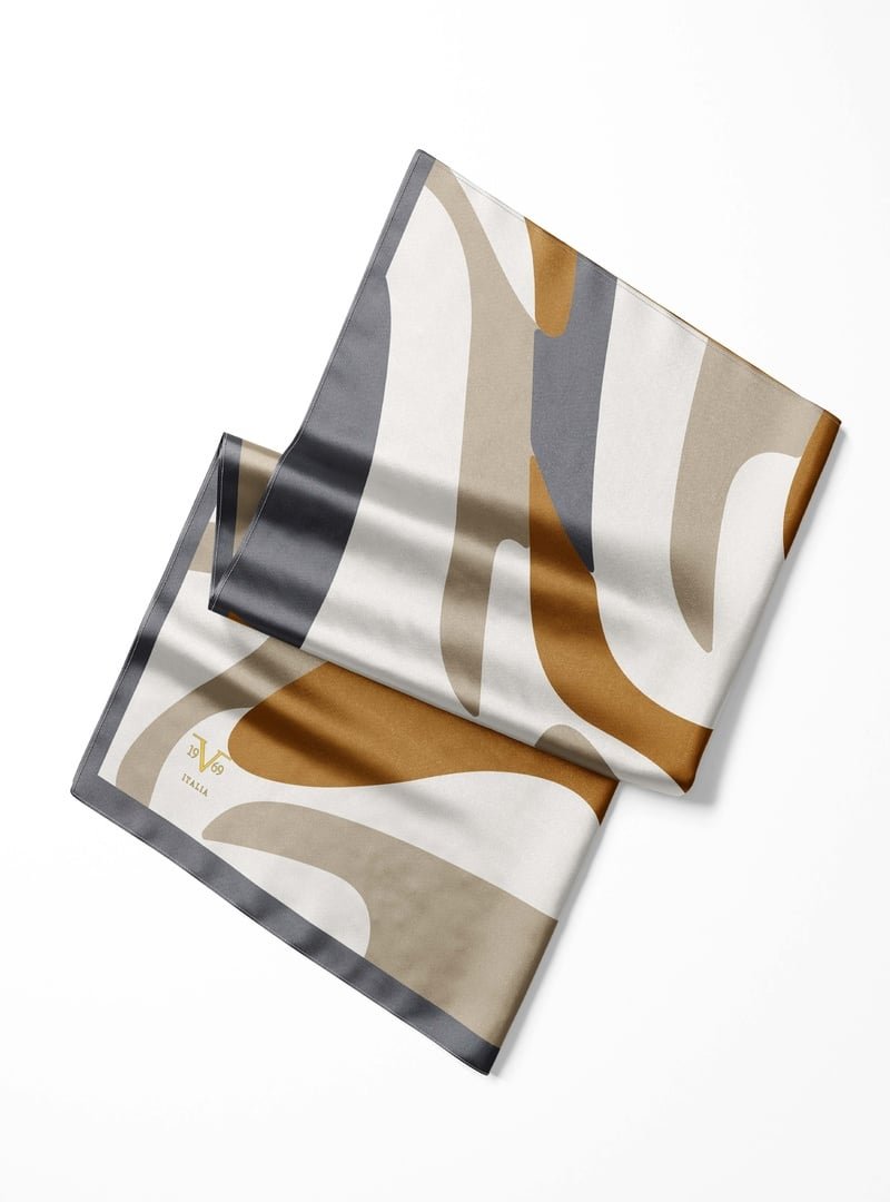 19v69 ITALIA Taba Geometrik Desen Pavia Seri Şal Eşarp Askısı İle Birlikte 90x200 Cm Taş 19v69 ITALIA Taba Geometrik Desen Pavia Seri Şal Eşarp Askısı İle Birlikte 90x200 Cm Taş