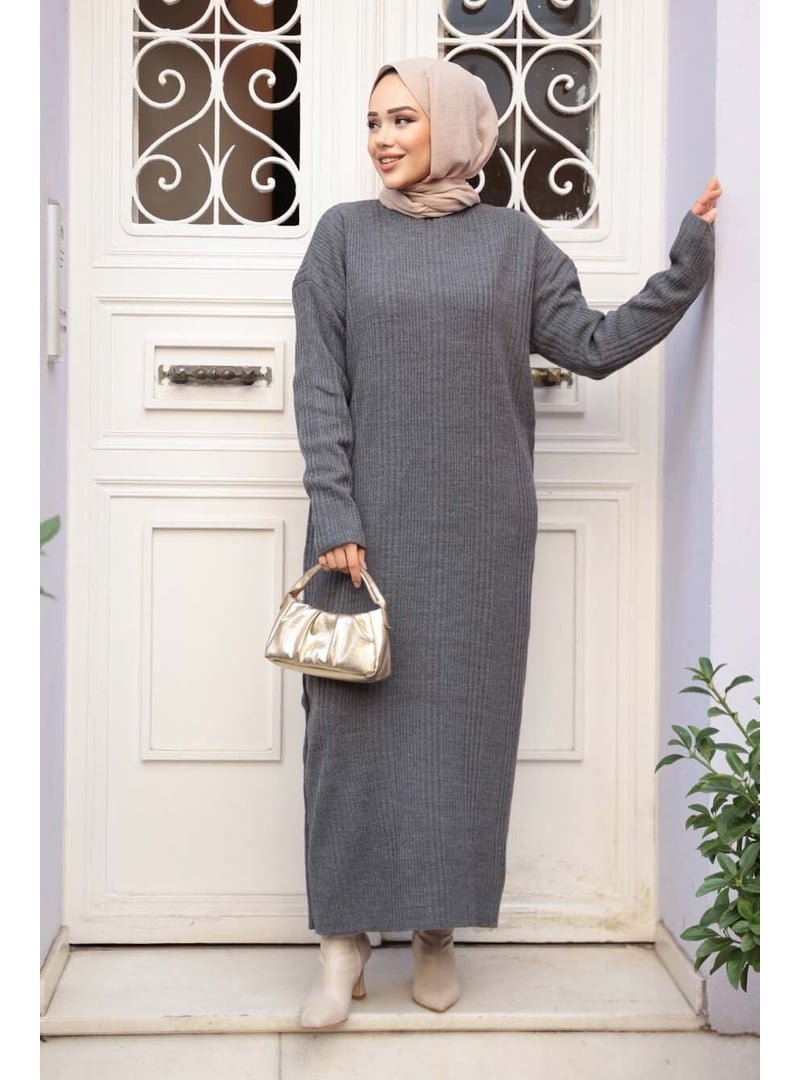 Neva Style Füme Triko Elbise 27504fu Neva Style Füme Triko Elbise 27504fu