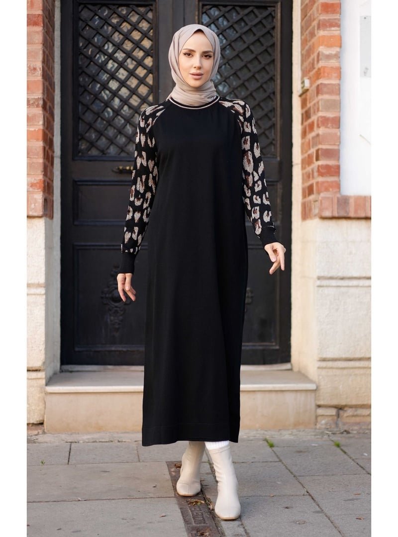 Pamuk Butik Merserize Figürlü Triko Elbise Pamuk Butik Merserize Figürlü Triko Elbise