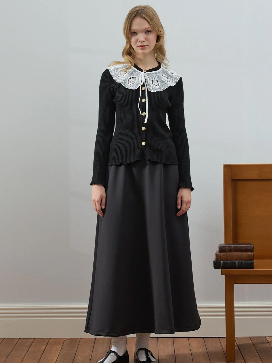 Ceylan Otantik Siyah Scuba Etek