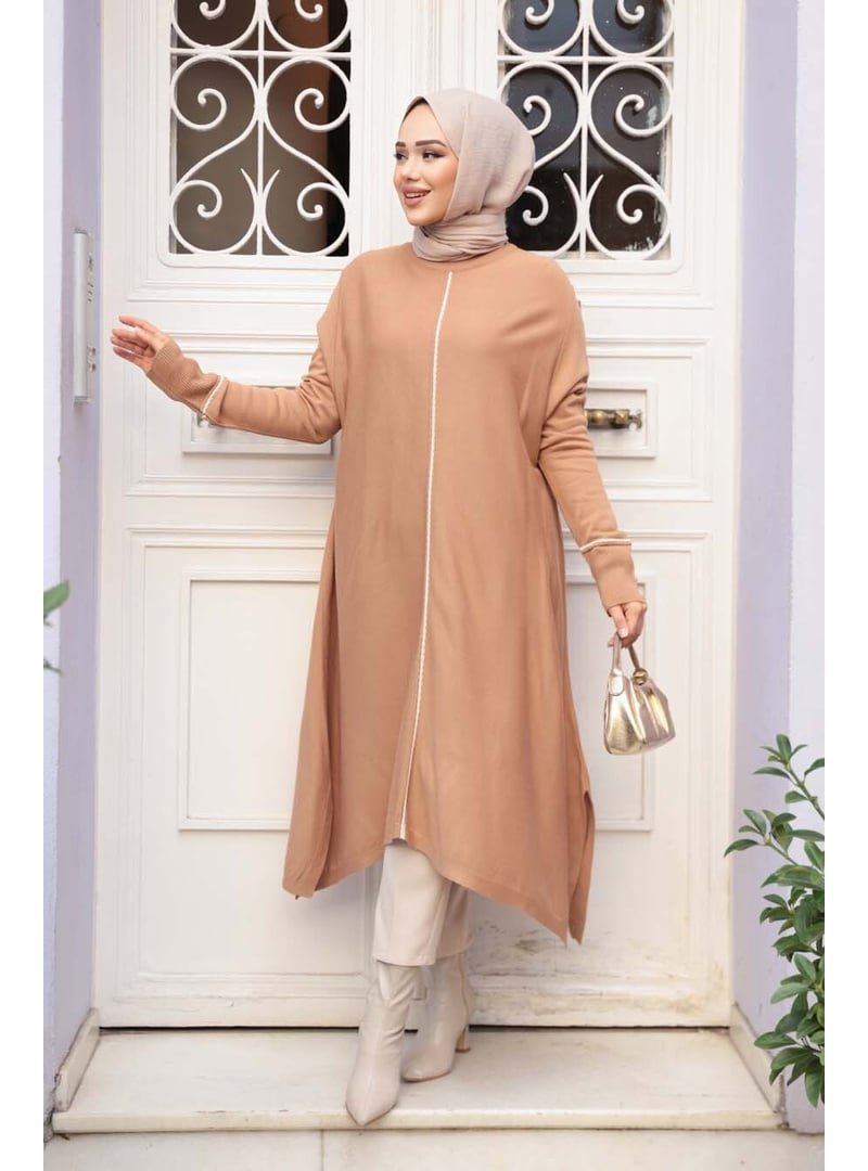Neva Style Bisküvi Triko Panço Tunik 58651bs