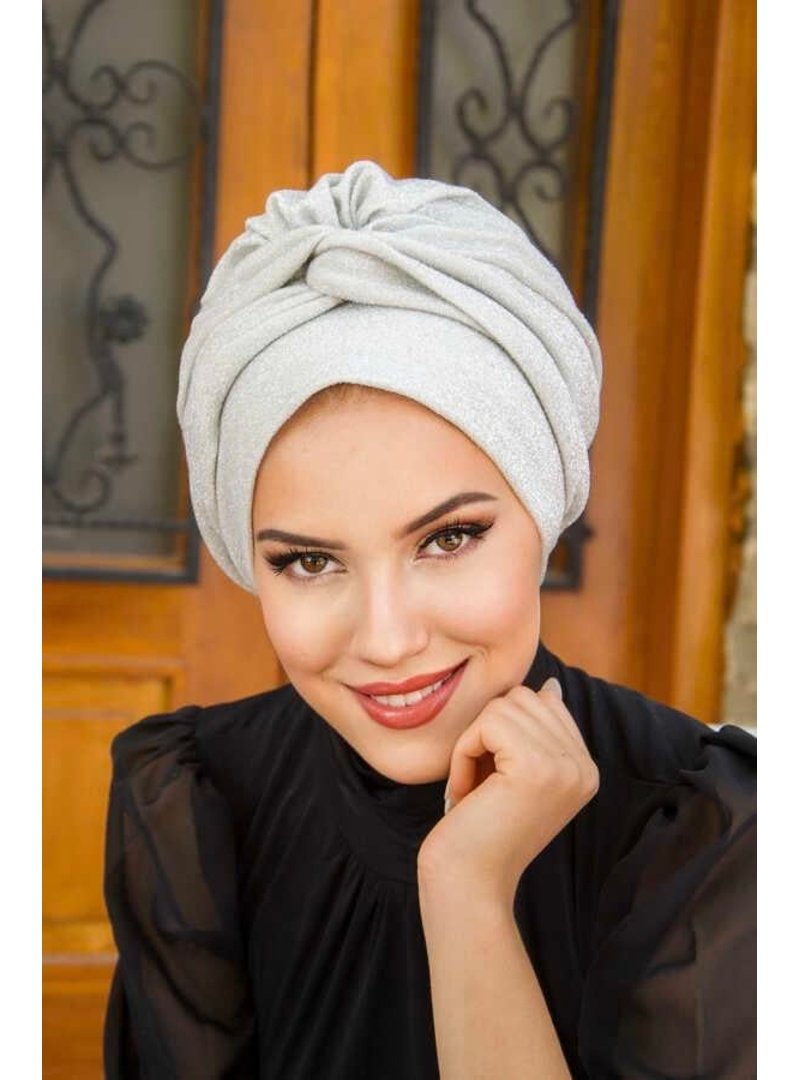 AİŞE TESETTÜR Füme Burgu Detaylı Bone