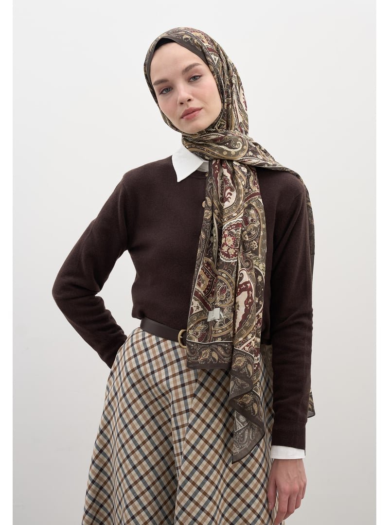 FRESHSCARFS Haki Panthea Desen Şal FRESHSCARFS Haki Panthea Desen Şal