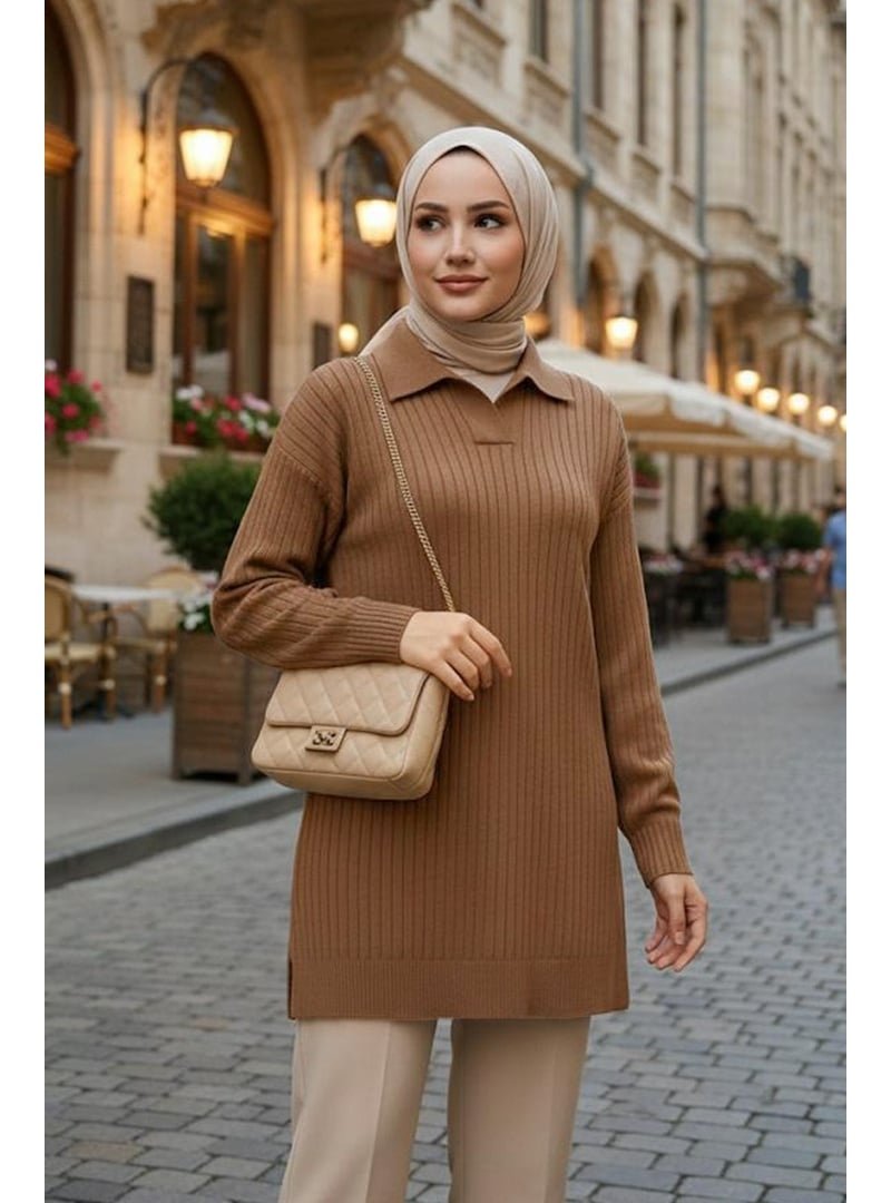 Neva Style Fitilli Bisküvi Triko Tunik 65903bs