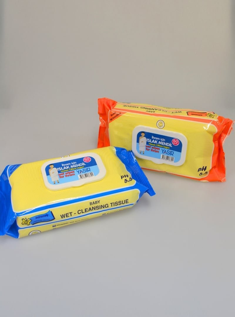 Bilenler Umre Ve Hac İçin Kokusuz Islak – İhrama Uygun, 2’li Paket (toplam Adet) Hijyen Mendil Bilenler Umre Ve Hac İçin Kokusuz Islak – İhrama Uygun, 2’li Paket (toplam Adet) Hijyen Mendil