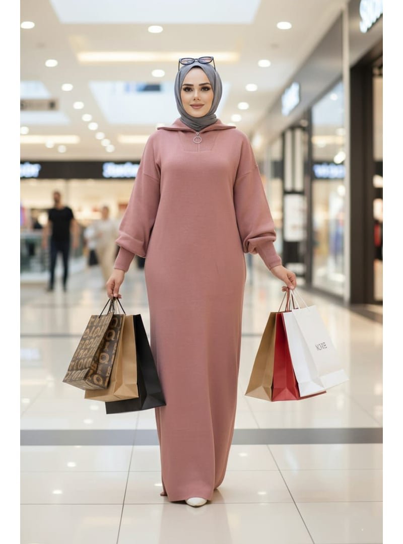 Neva Style Gül Kurusu Triko Elbise 60321gk Neva Style Gül Kurusu Triko Elbise 60321gk