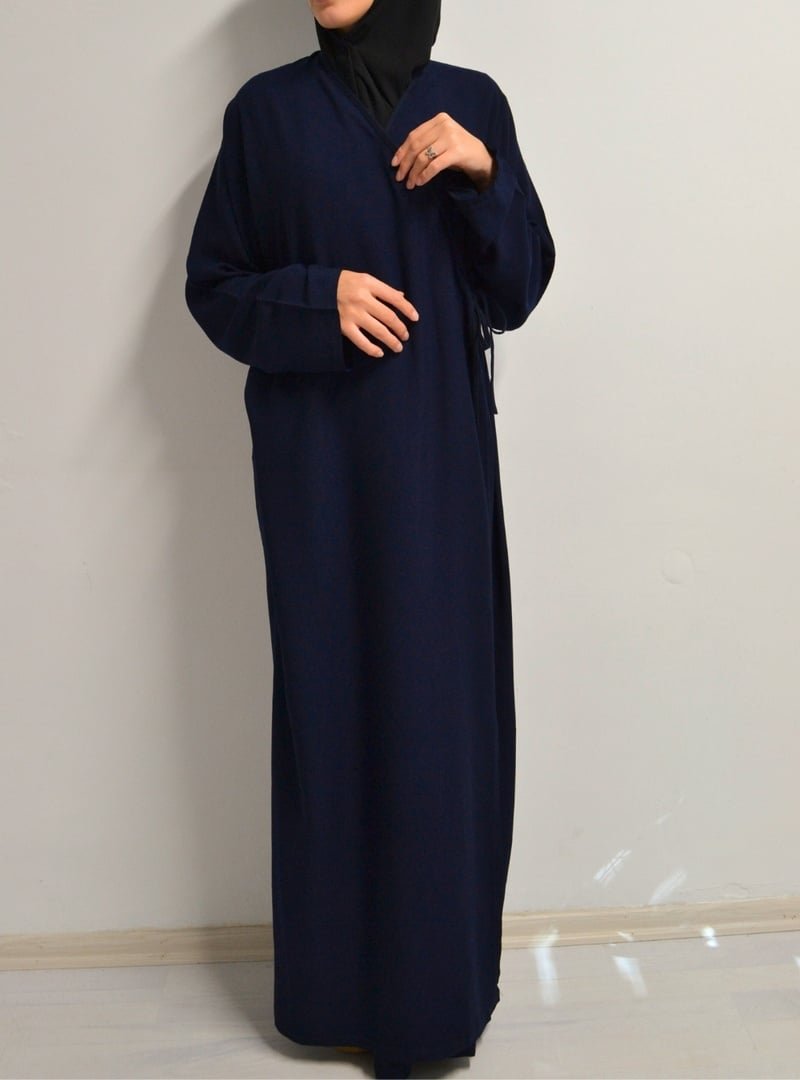 Bilenler Rahat Kalıp Kruvaze Yandan Bağlamalı Namaz Elbisesi – Viskon Bilenler Rahat Kalıp Kruvaze Yandan Bağlamalı Namaz Elbisesi – Viskon