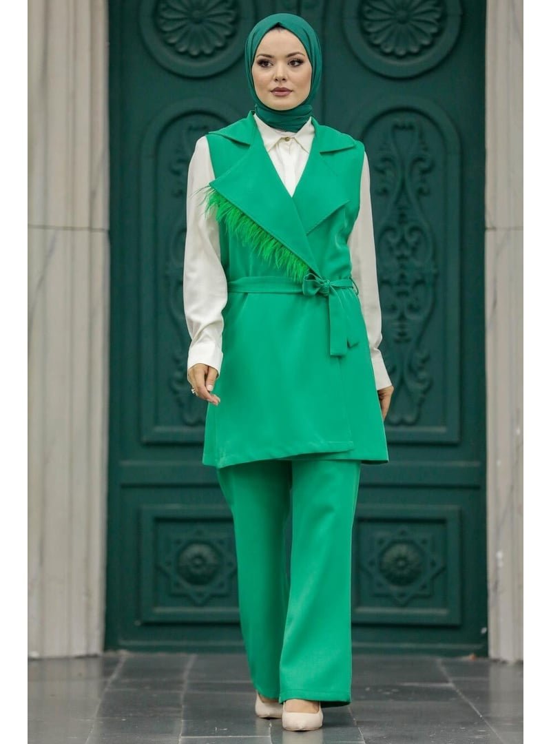 Neva Style Yelekli Yeşil İkili Takım 5916y Neva Style Yelekli Yeşil İkili Takım 5916y