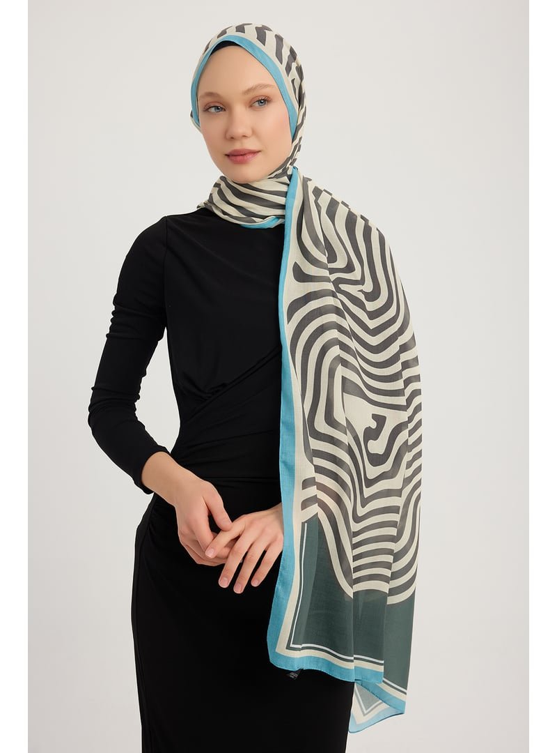 ŞALESS 70x190 Cm Yaşam İzi Gri Efilia Desenli Şal