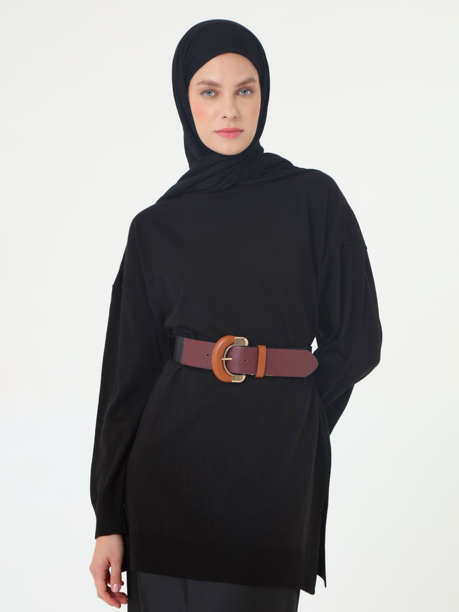 Refka Siyah Triko Tunik Refka Siyah Triko Tunik