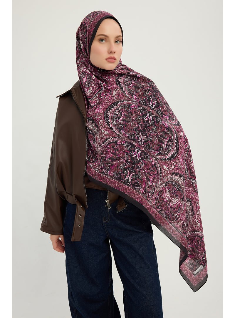 ŞALESS 70x190 Cm Ebedi Saraylar Vişne Vierra Desenli Viskon Şal ŞALESS 70x190 Cm Ebedi Saraylar Vişne Vierra Desenli Viskon Şal