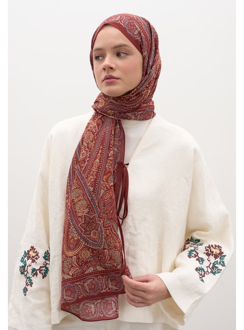FRESHSCARFS Kırmızı Petra Desen Şal FRESHSCARFS Kırmızı Petra Desen Şal
