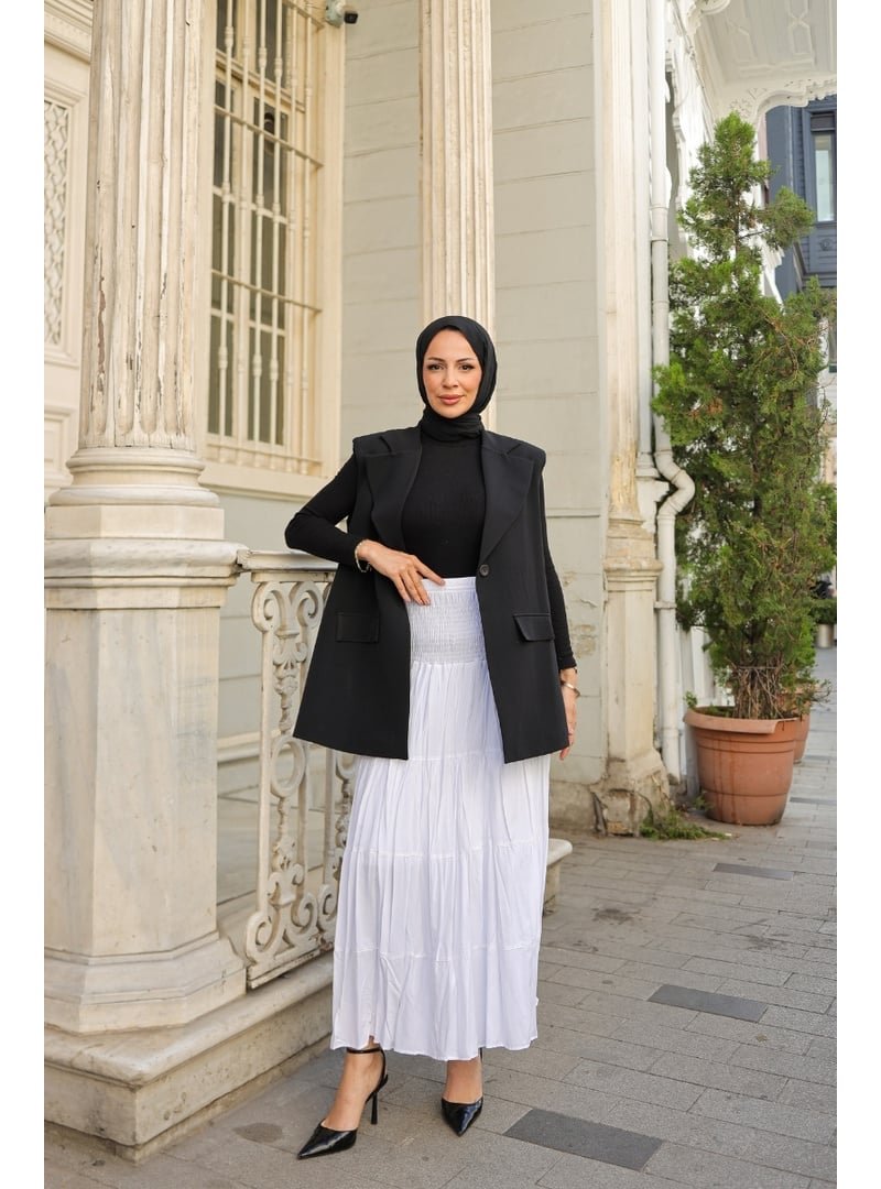 Kadeem Giyim Tivra Kat Kat Maxi Etek Kadeem Giyim Tivra Kat Kat Maxi Etek