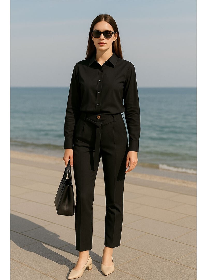 Neva Style Dar Paça Siyah Pantolon 1037s Neva Style Dar Paça Siyah Pantolon 1037s