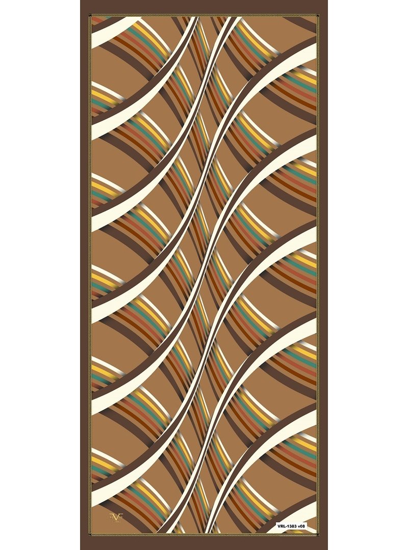 19v69 ITALIA Taba Geometrik Desen Lino Seri Şal Askısı İle Birlikte 90x200 Cm 19v69 ITALIA Taba Geometrik Desen Lino Seri Şal Askısı İle Birlikte 90x200 Cm