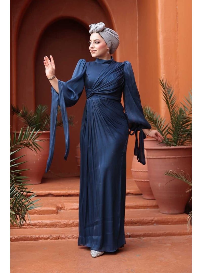 Neva Style Drape Detaylı Lacivert 52285l