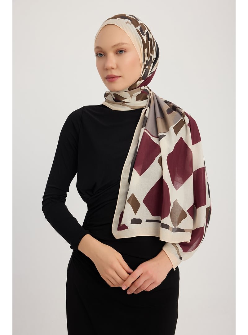 ŞALESS 70x190 Cm Pastel Yolculuk Bordo Efilia Desenli Şal ŞALESS 70x190 Cm Pastel Yolculuk Bordo Efilia Desenli Şal