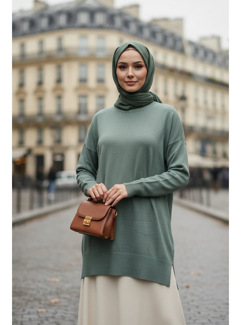 Neva Style Mint Triko Kazak Tunik 17203mınt