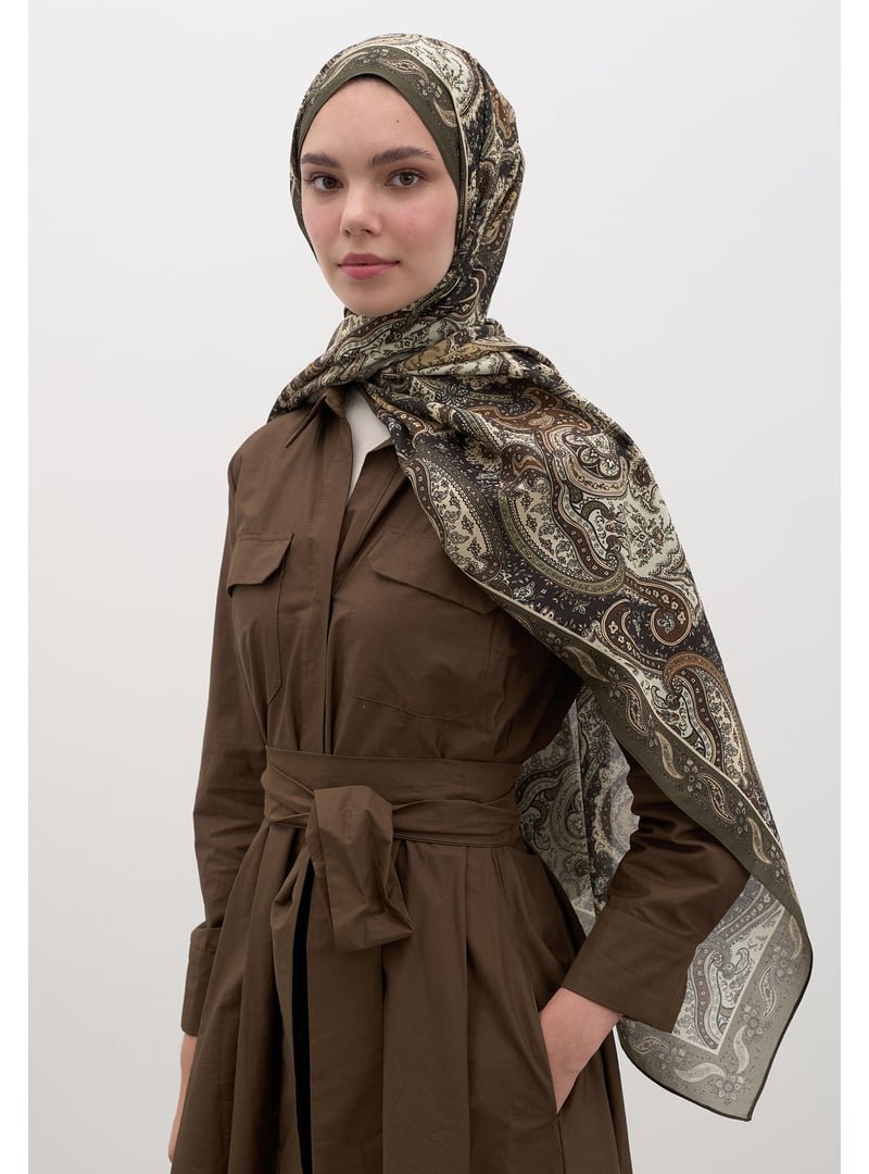 FRESHSCARFS Haki Avery Desen Şal FRESHSCARFS Haki Avery Desen Şal