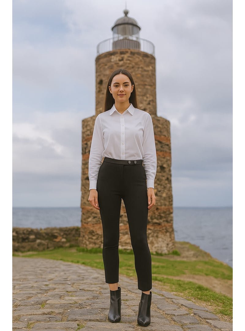 Neva Style Dar Paça Siyah Pantolon 1052s Neva Style Dar Paça Siyah Pantolon 1052s