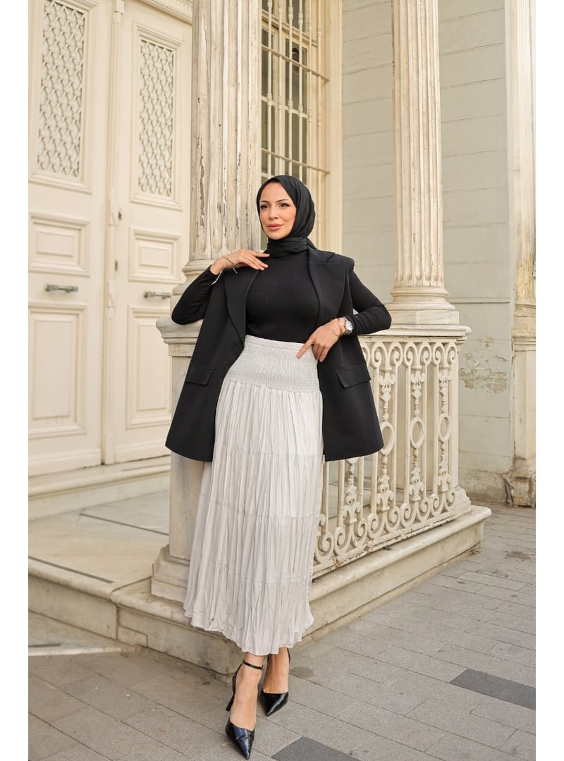 Kadeem Giyim Tivra Kat Kat Maxi Etek Kadeem Giyim Tivra Kat Kat Maxi Etek