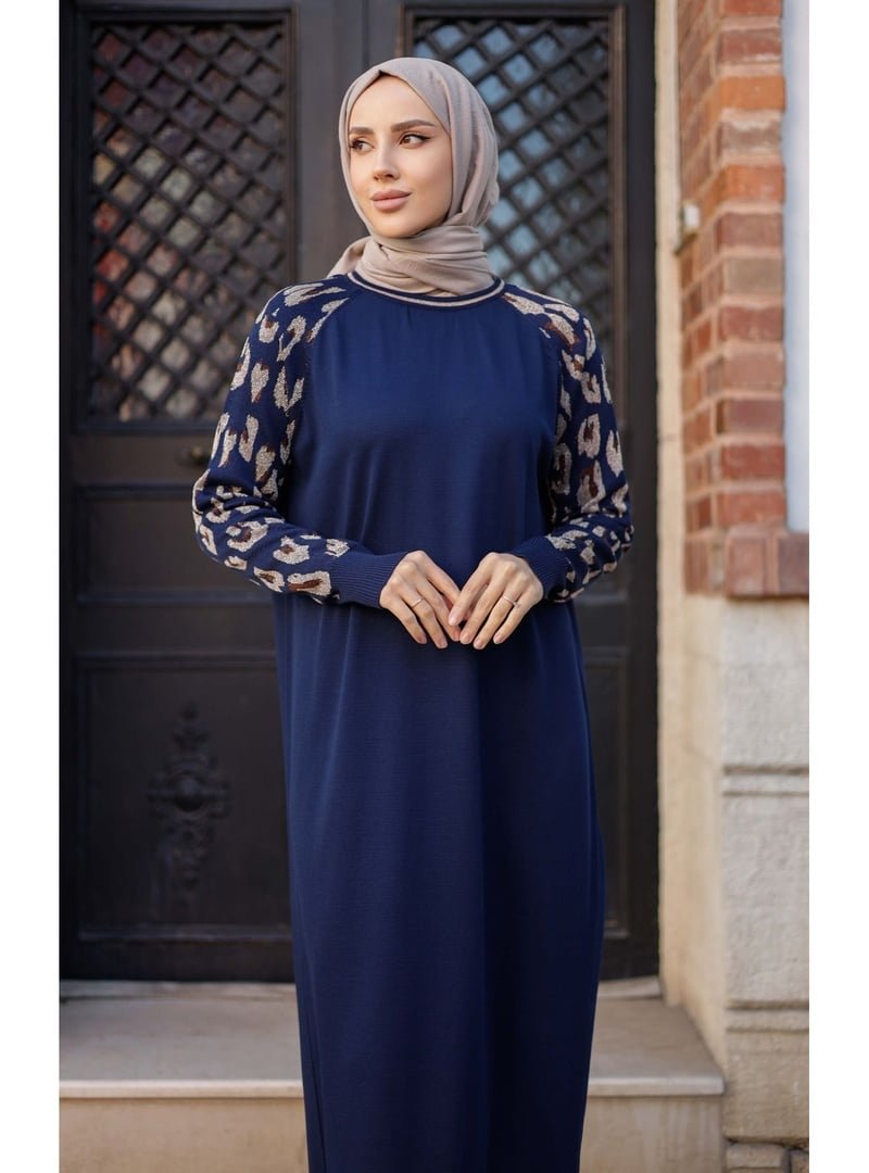 Pamuk Butik Merserize Figürlü Triko Elbise Pamuk Butik Merserize Figürlü Triko Elbise