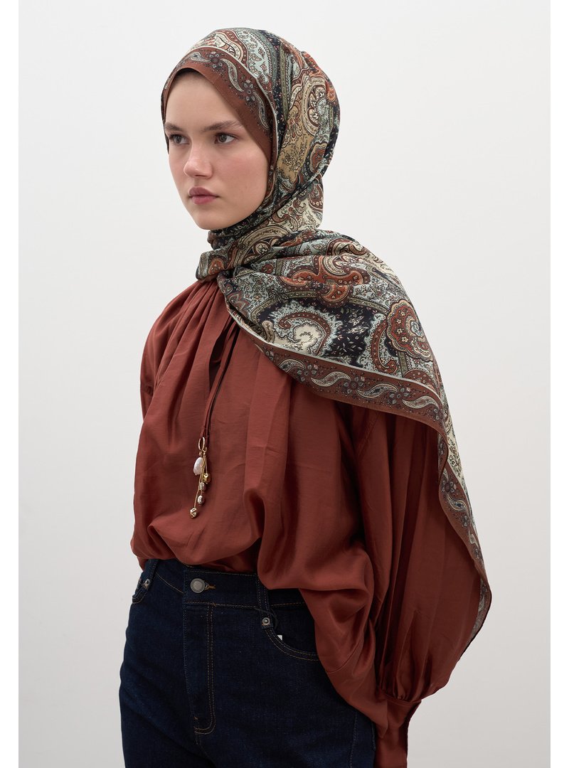 FRESHSCARFS Avery Desen Şal Bakır FRESHSCARFS Avery Desen Şal Bakır