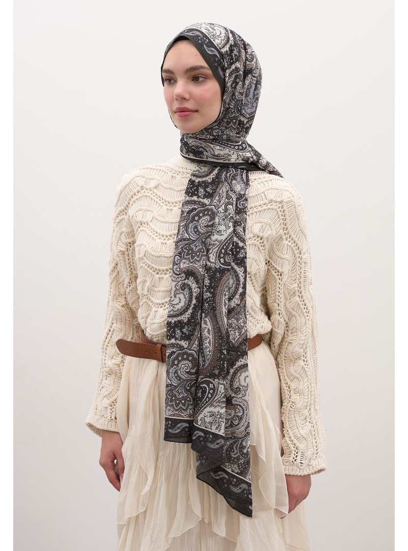 FRESHSCARFS Avery Desen Şal Tozlu Kahve FRESHSCARFS Avery Desen Şal Tozlu Kahve
