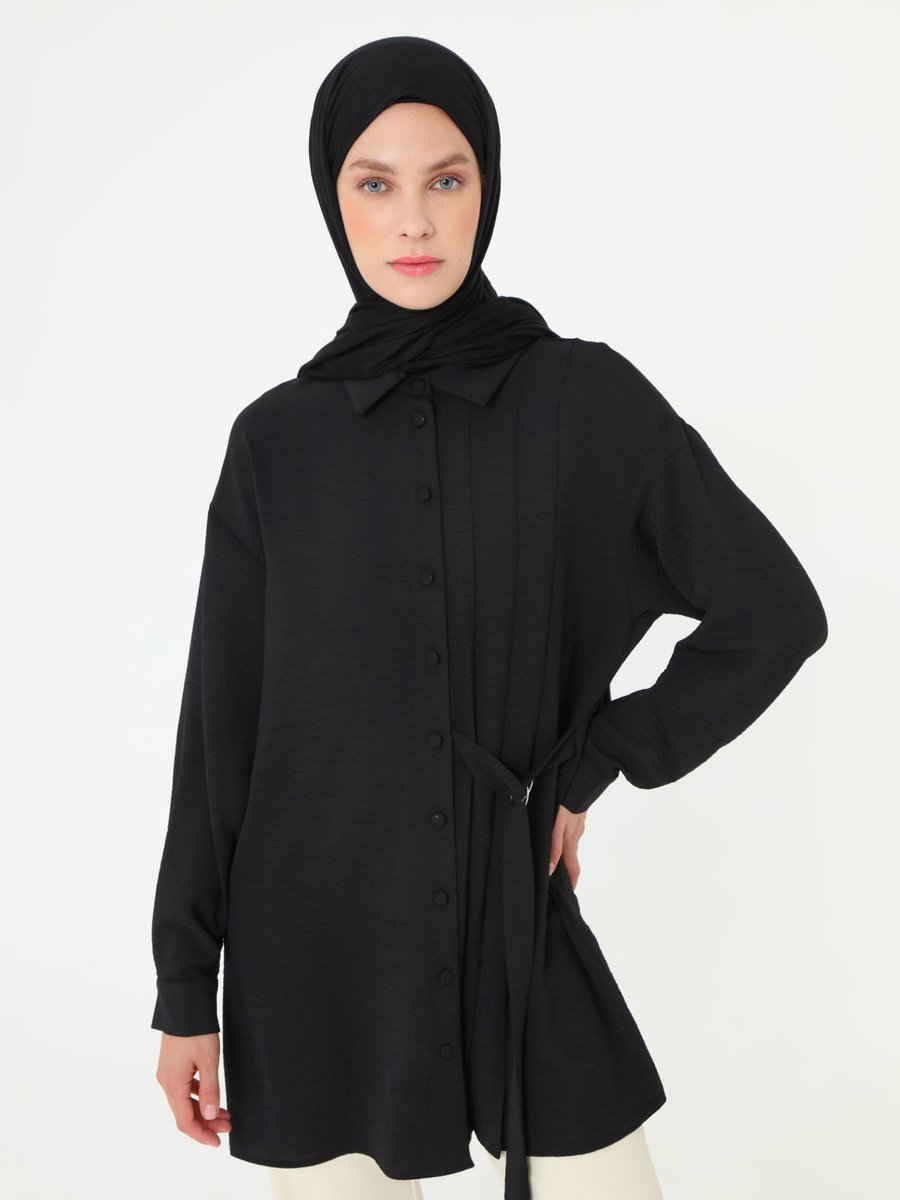 Refka Siyah Tunik