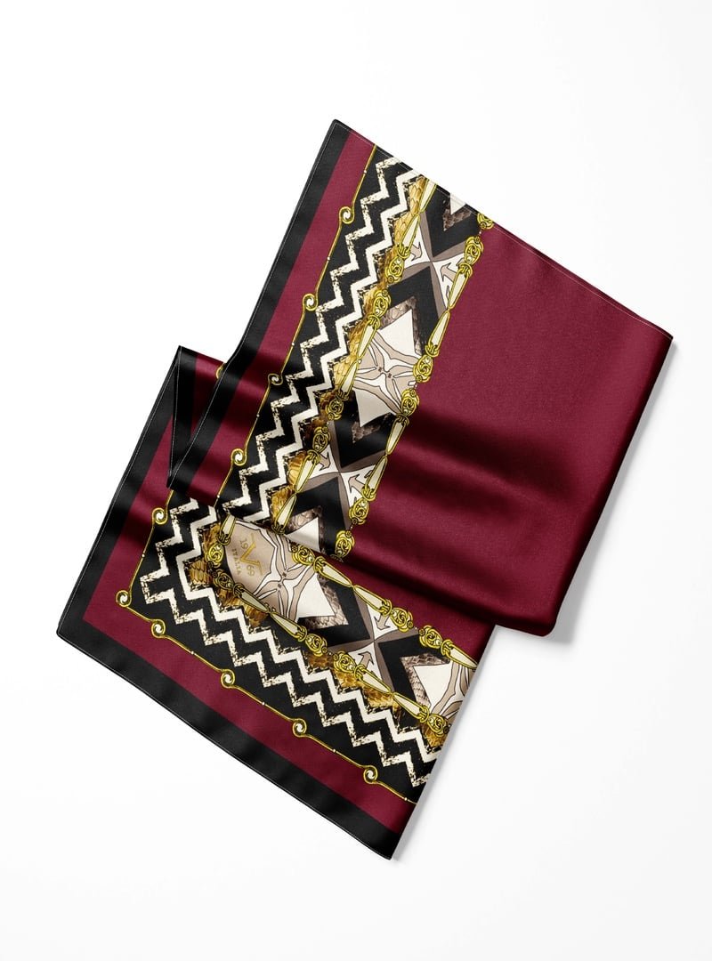 19v69 ITALIA Deri Desen Pavia Seri Şal Askısı İle Birlikte 90x200 Cm Bordo Vizon 19v69 ITALIA Deri Desen Pavia Seri Şal Askısı İle Birlikte 90x200 Cm Bordo Vizon