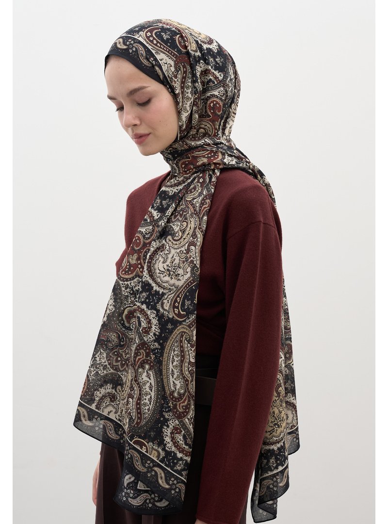 FRESHSCARFS Siyah Avery Desen Şal FRESHSCARFS Siyah Avery Desen Şal