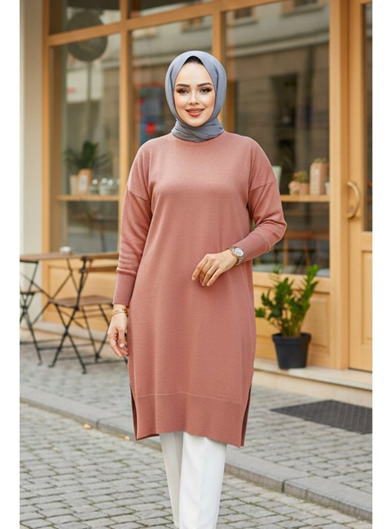 Neva Style Gül Kurusu Kazak Tunik 17203gk Neva Style Gül Kurusu Kazak Tunik 17203gk