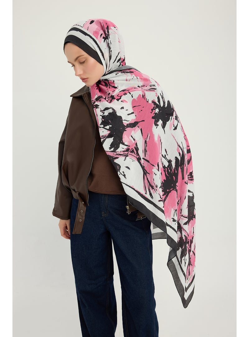 ŞALESS 70x190 Cm Özgür Fırçalar Pembe Vierra Desenli Viskon Şal ŞALESS 70x190 Cm Özgür Fırçalar Pembe Vierra Desenli Viskon Şal