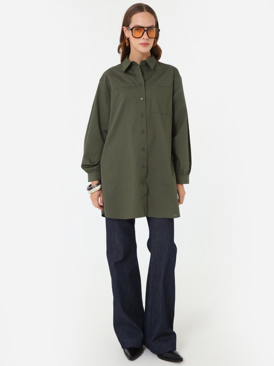 Benin Haki Bluz / Gömlek Benin Haki Bluz / Gömlek