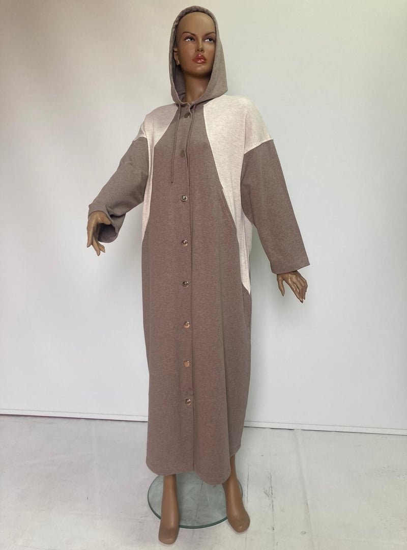 Plistre 2275_ Spor Oversize Kapüşonlu Çıtçıtlı İplik Uzun Kap – Mevsimlik Pardesü Plistre 2275_ Spor Oversize Kapüşonlu Çıtçıtlı İplik Uzun Kap – Mevsimlik Pardesü