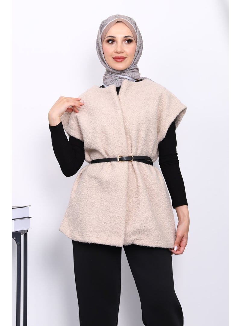 İmaj Butik Vizon Bel Kemerli Orkide Yelek İmaj Butik Vizon Bel Kemerli Orkide Yelek