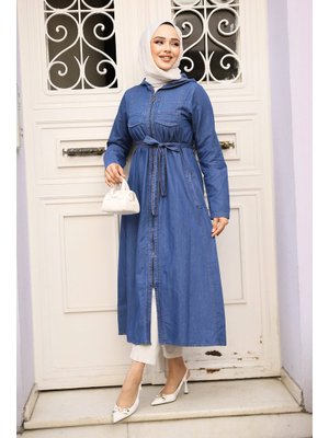 Neva Style Fermuarlı Lacivert Kot Kap 7103l