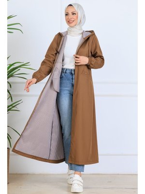 Benguen Taba İçi Desenli Uzun Kap