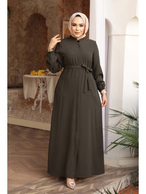 Neva Style Kemerli Haki Ferace 26391hk