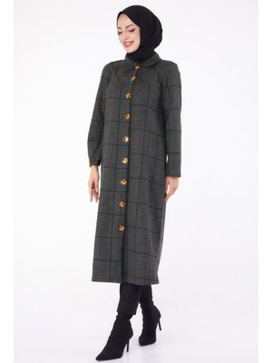 Tofisa Hakı Haki Düğmelı Kap