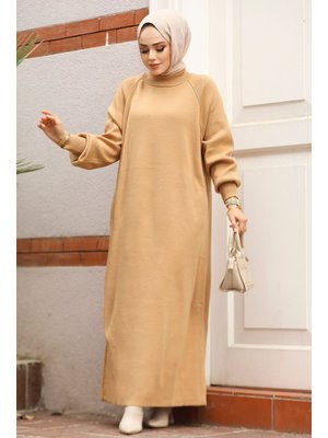 Neva Style Bisküvi Triko Elbise 30141bs