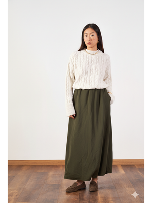 Mevra Haki Uzun Balon Etek