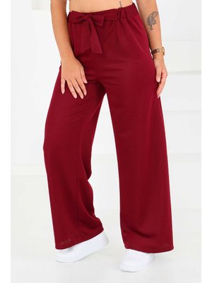 Tofisa Bordo Önden Bağlamalı Pantolon