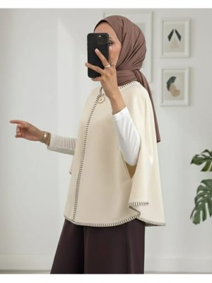 Podyumplus Bej Çoban Dikişli Cepli Kaşe Panço