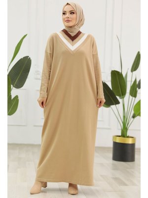 Neva Style Bisküvi Merserize Elbise 10149bs