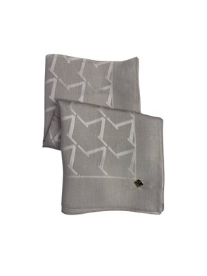 19v69 ITALIA Düz Renk Jakarlı Yün Seri Eşarp Askısı İle Birlikte 120x120 Cm Gülkurusu