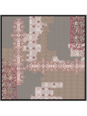 19v69 ITALIA Pudra Desenli Korea Crape Seri 120x120 Cm Vizon