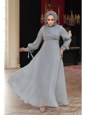 Neva Style Drape Detaylı Gri 62201gr