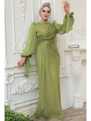 Neva Style Drape Detaylı Çağla Yeşili 52285cy