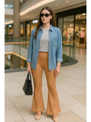 Neva Style İspanyol Paça Bisküvi Pantolon 1073bs